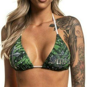 Sinful Green Bikini Top